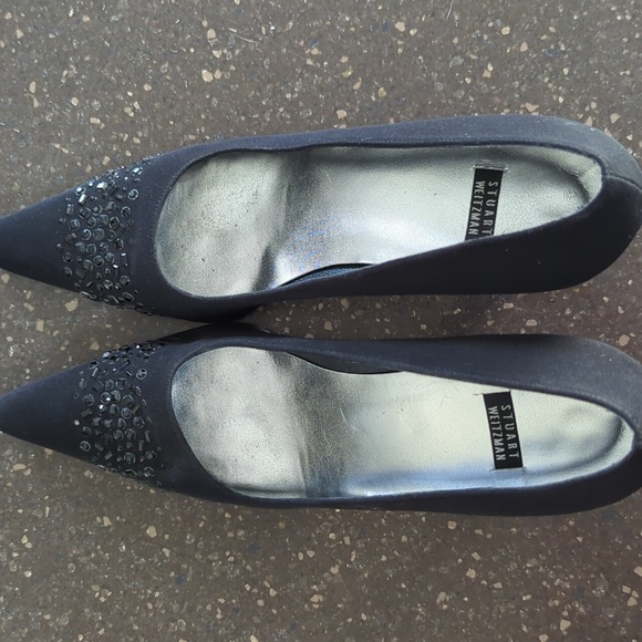 Satin crepe dress pump embellished - Picture 2 of 6